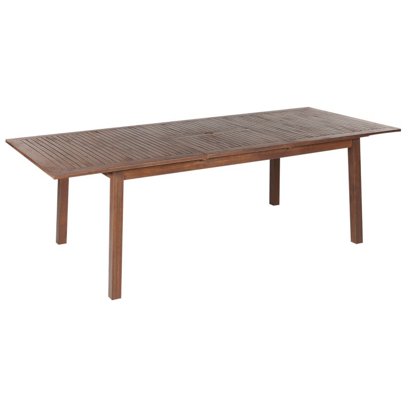 Stół ogrodowy rozkładany Cesana 180/240 cm 100 cm Drewno akacjowe Ciemnobrązowy 1 szt.