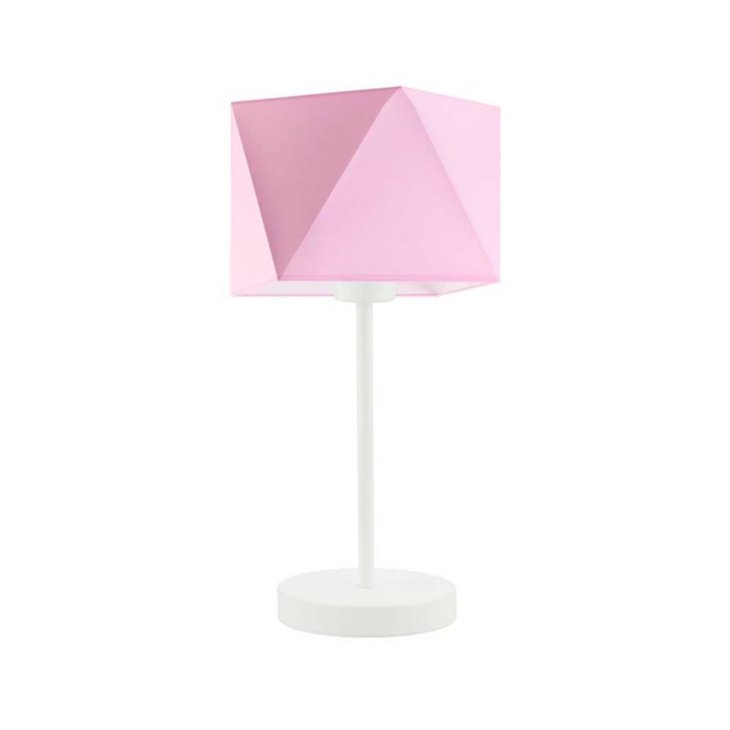 Lampka Nocna Volta Light Factory Burne Abażur Różowy Diament 1xE27 1szt.