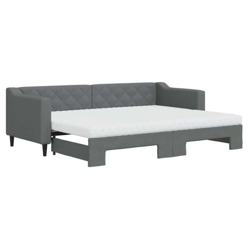 Sofa rozkładana WaszeMeble 80x200 cm Ciemnoszary tkanina WM-3197440 1 szt.
