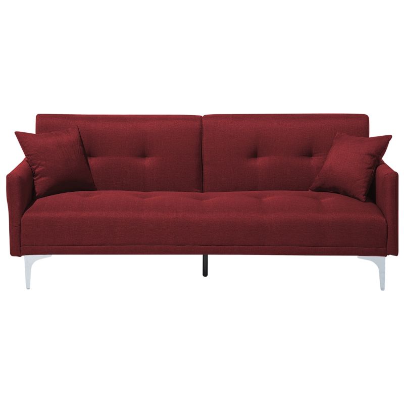 Sofa rozkładana dla 3 osób Lucan Bordowy 1 szt.