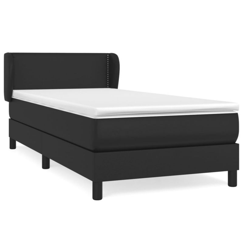 Łóżko kontynentalne WaszeMeble 90x200 cm czarne WM-3127229 1 szt.