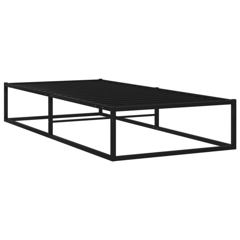 Łóżko metalowe WaszeMeble 90x200 cm czarne 1 szt.