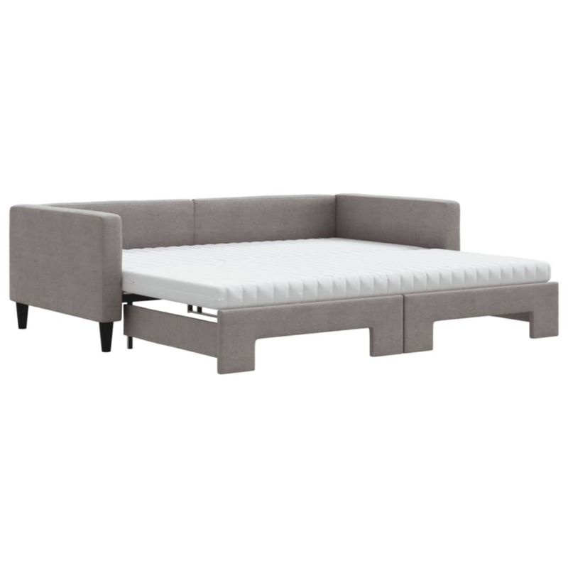 Sofa rozkładana WaszeMeble 100x200 cm Taupe tkanina WM-3196604 1 szt.