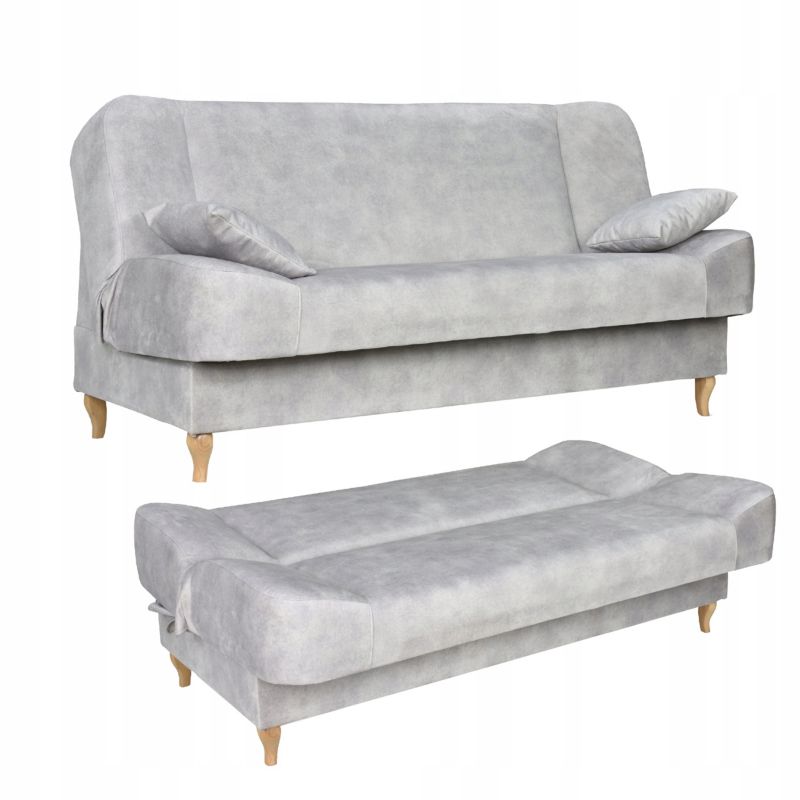 Sofa do salonu rozkładana z poduszkami Family Meble Sara beżowa 1szt
