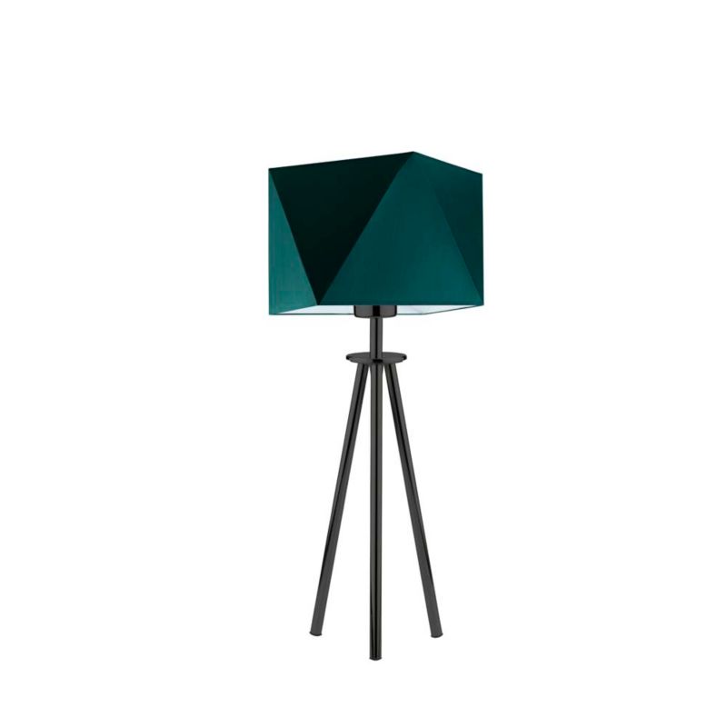 Lampka Nocna Volta Light Factory Deco Abażur Bitelkowa zieleń Diament 1xE27 1szt.