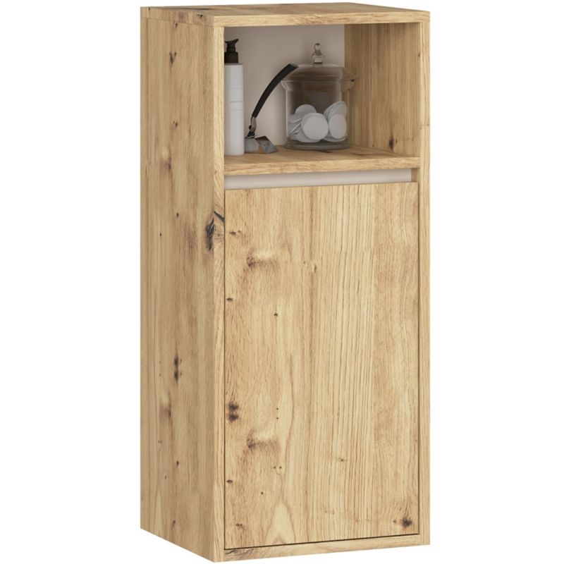 Szafka łazienkowa wisząca AKORD VAMI Dąb Artisan, Kaszmir 35 cm 1 drzwi 3 półki 35x80x30 cm 1 szt.
