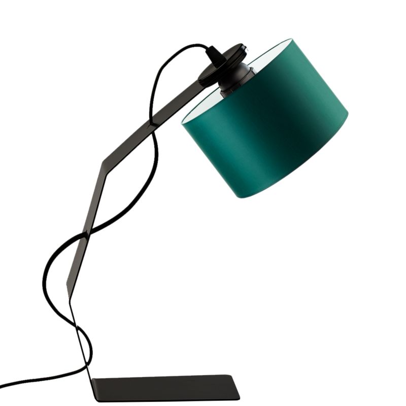Lampka Nocna Volta Light Factory Blacha Abażur Butelkowa zieleń1xE27 1szt.