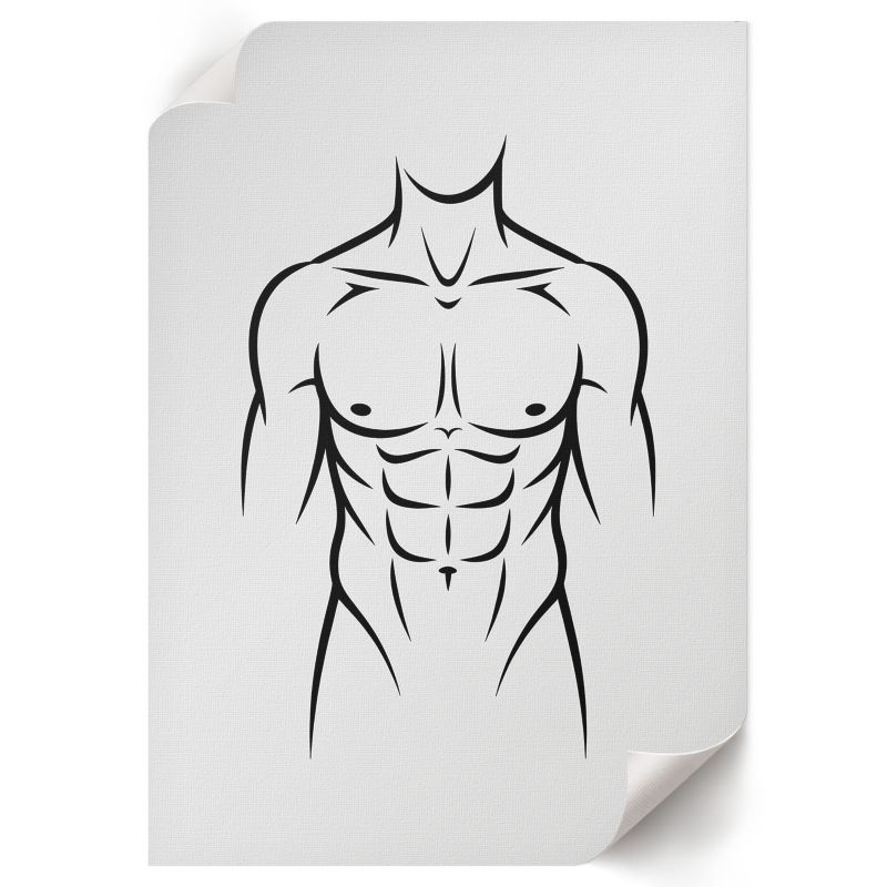 Plakat Na Płótnie ArtPrintCave 42x59,5 cm Minimalistyczna sylwetka PL.Art 1 szt.