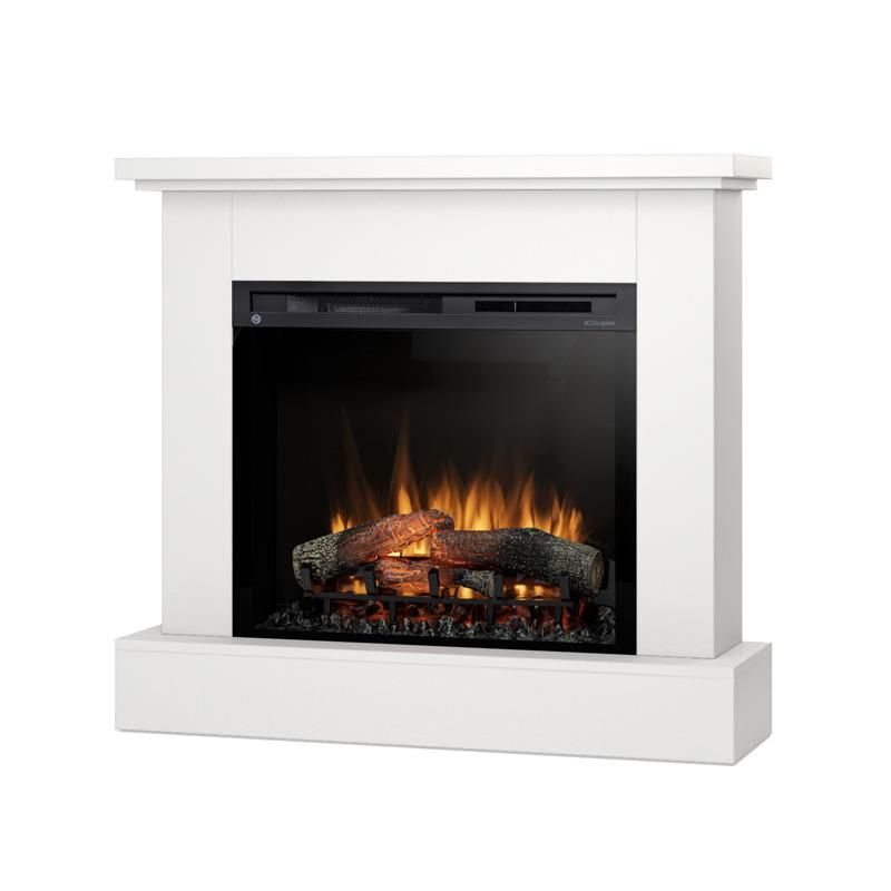 Kominek elektryczny Warmtec Jukon 28" XHD LED 1400W funkcja grzania biały mat 1szt.