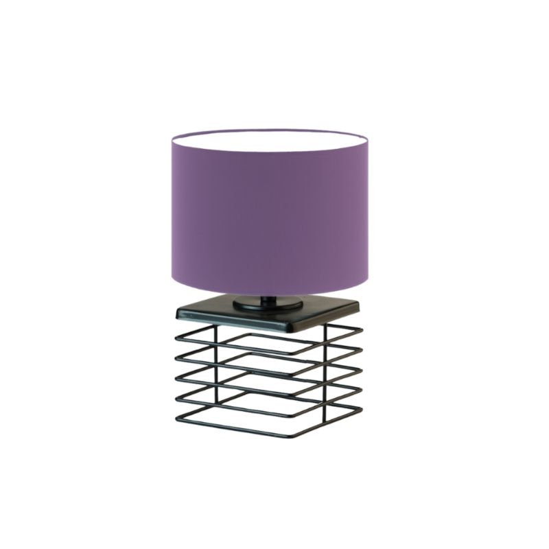 Lampka Nocna Volta Light Factory Level Abażur Fioletowy 1xE27 1szt.