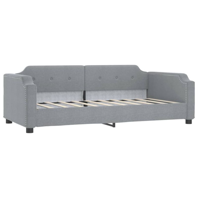 Sofa rozkładana WaszeMeble 100x200 cm Jasnoszary tkanina WM-354210 1 szt.