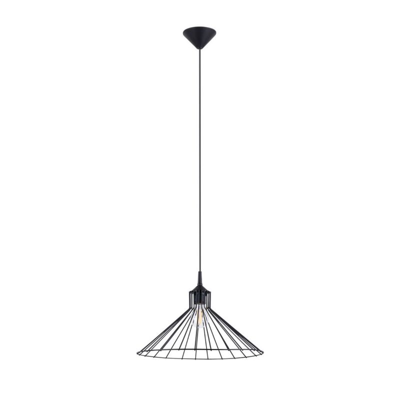 Lampa sufitowa Pure Lume ELINA czarna 1xE27x15W IP20 wym:86x40x40cm - 1 szt.