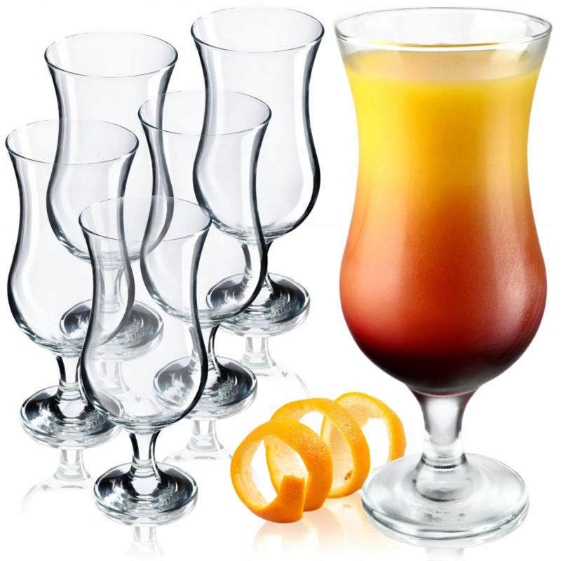Szklanki KADAX 460ml Do Drinków Piwa Kieliszki Komplet Kieliszków 6 szt.