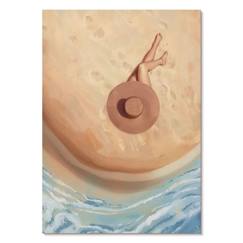 Obraz Plakat Canvas Tulup 59,4,x84 cm (A1) Kobieta i plaża Do sypialni, salonu, biura 1 szt.