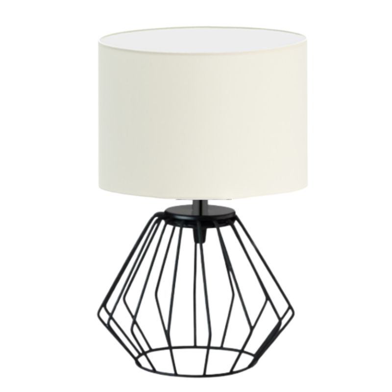 Lampka Nocna Volta Light Factory Lana Abażur Ecru 1xE27 1szt.