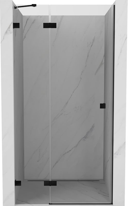 Drzwi prysznicowe uchylne Mexen Lunar czarne 80x200 cm 834-080-000-70-00-L 1 szt.