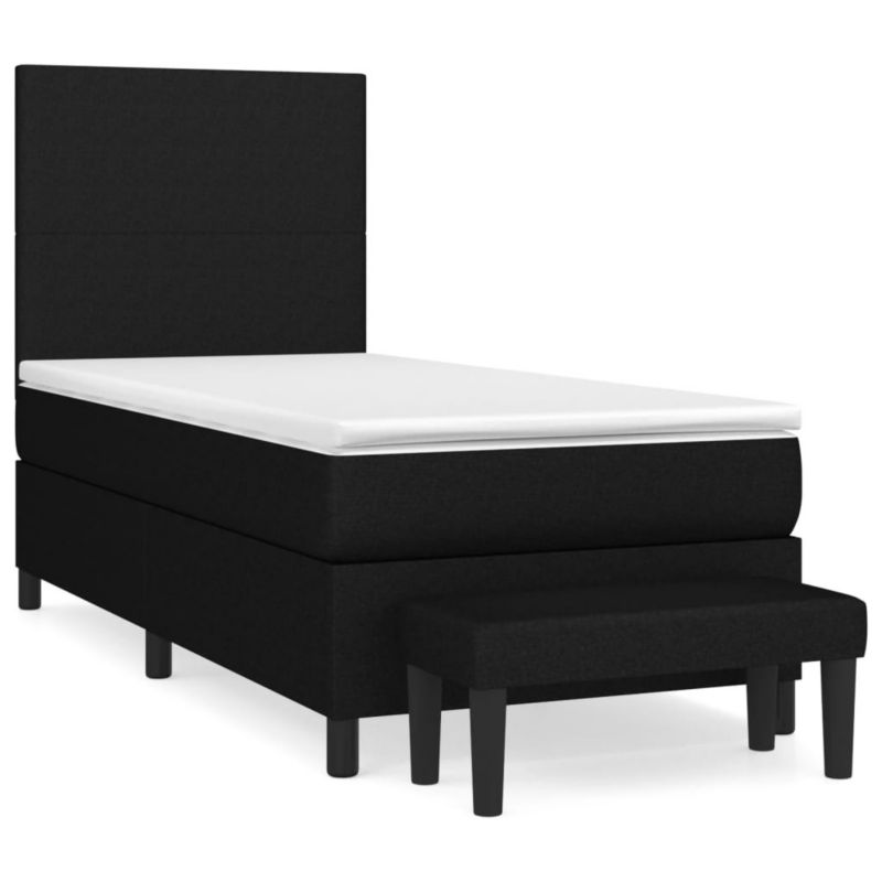 Łóżko kontynentalne WaszeMeble 90x200 cm czarne WM-3136407 1 szt.