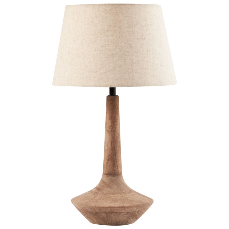 Lampa stołowa Godawari Drewno mango Ciemnobrązowy 1 szt.