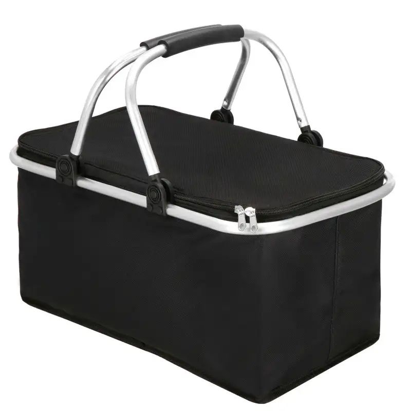 Kosz piknikowy Heckermann 30L Czarny 1szt