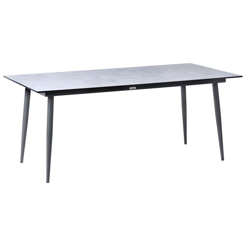 Stół ogrodowy Tolentino 180 cm 90 cm Imitacja kamienia Jasnoszary 1 szt.