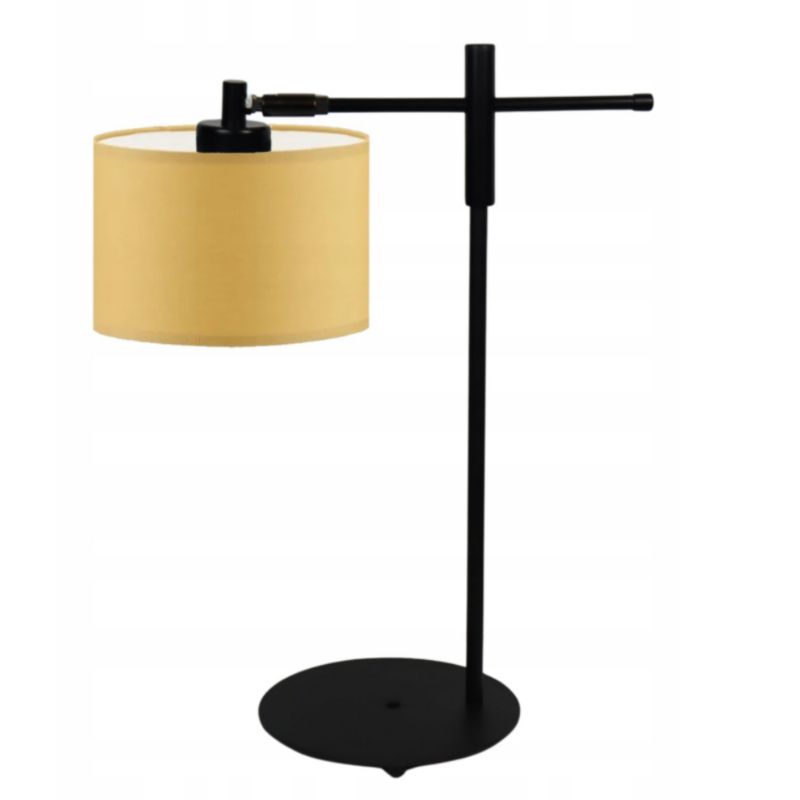 Lampka Nocna Volta Light Factory Miko Abażur Musztardowy 1xE27 1szt.