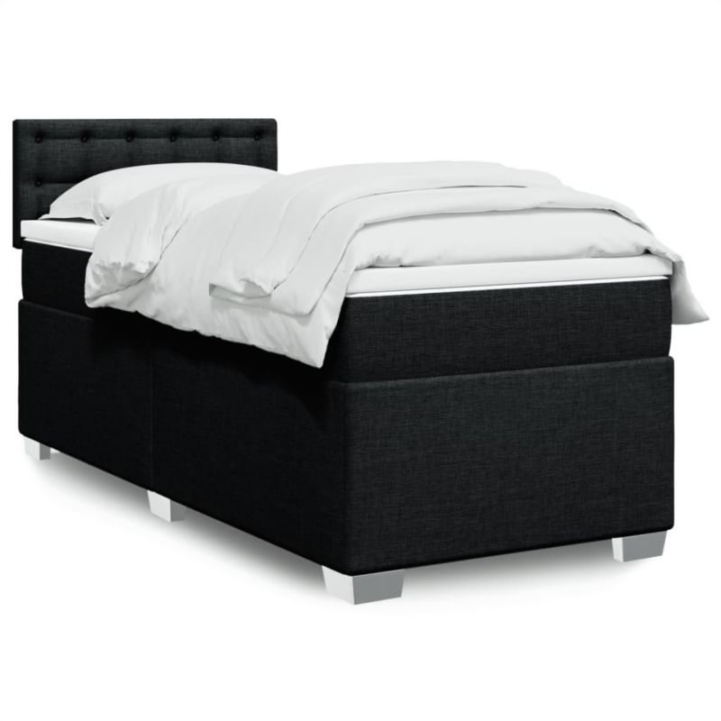 Łóżko kontynentalne WaszeMeble 90x200 cm czarne WM-3288087 1 szt.