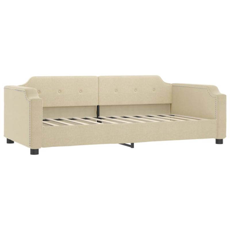 Sofa rozkładana WaszeMeble 100x200 cm Kremowy tkanina WM-354214 1 szt.