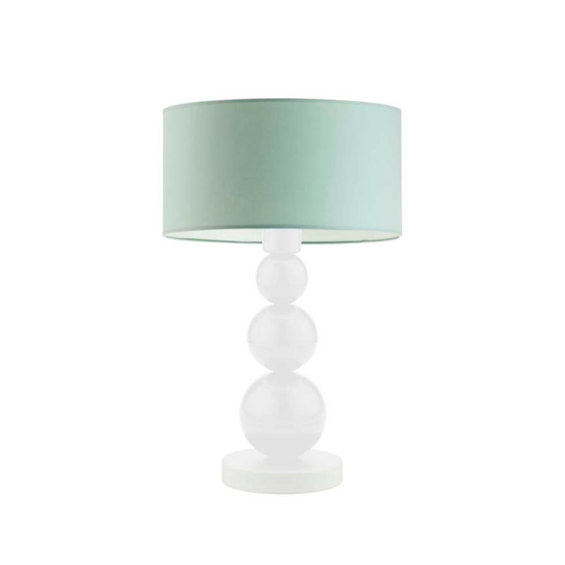 Lampka Nocna Volta Light Factory Bubble Abażur Biały/Miętowy 1xE27 1szt.