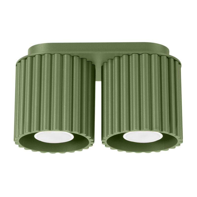 Spot reflektor natynkowy Sollux Lighting AURA zielony 2xGU10x10W wym:12x21x10cm IP20 -1 szt.