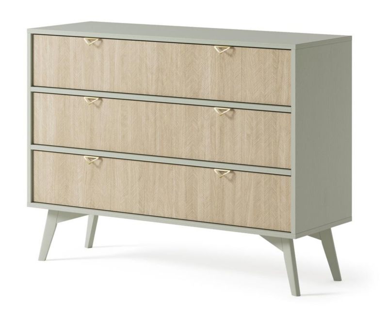 Komoda z szufladami Bettso Firr 106 cm eukaliptus jodełka skandi 1szt.
