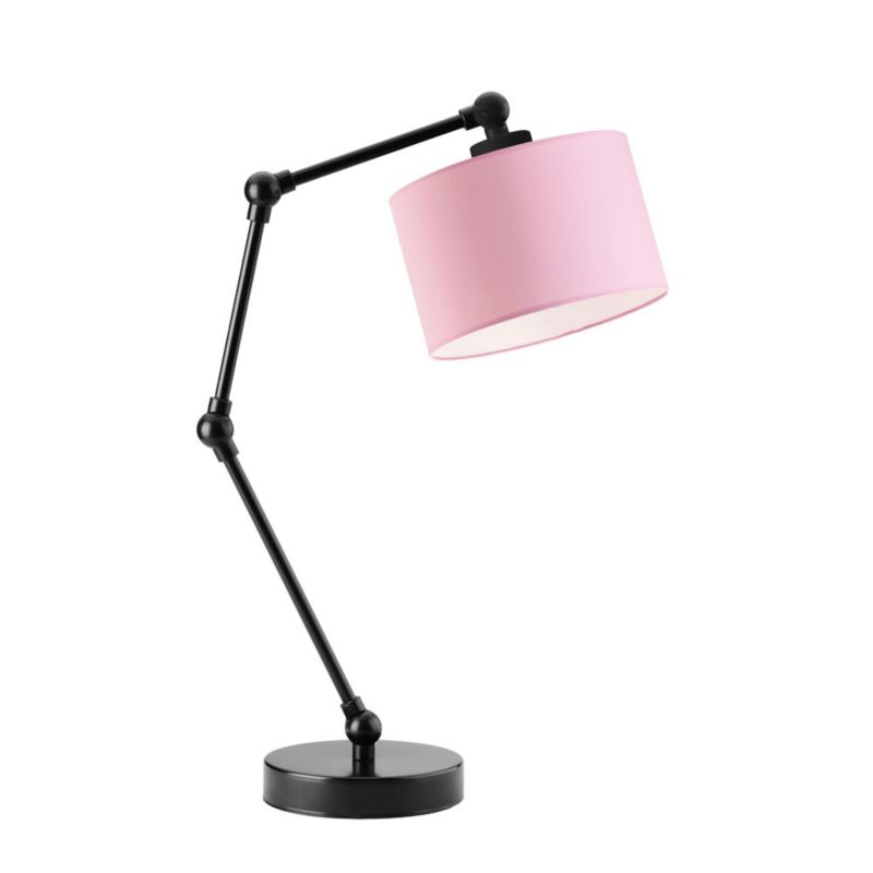 Lampka Nocna Volta Light Factory Soul Abażur Różowy 1xE27 1szt.