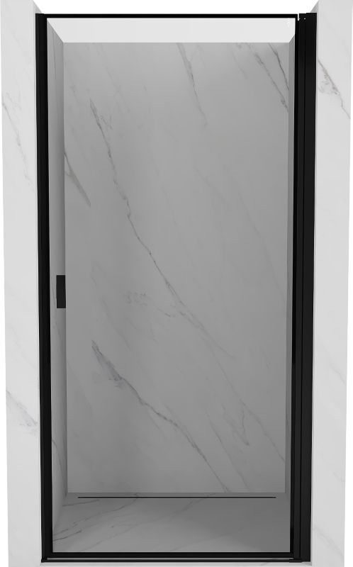 Drzwi prysznicowe uchylne Mexen Mist-B czarne 70 cm 1 szt