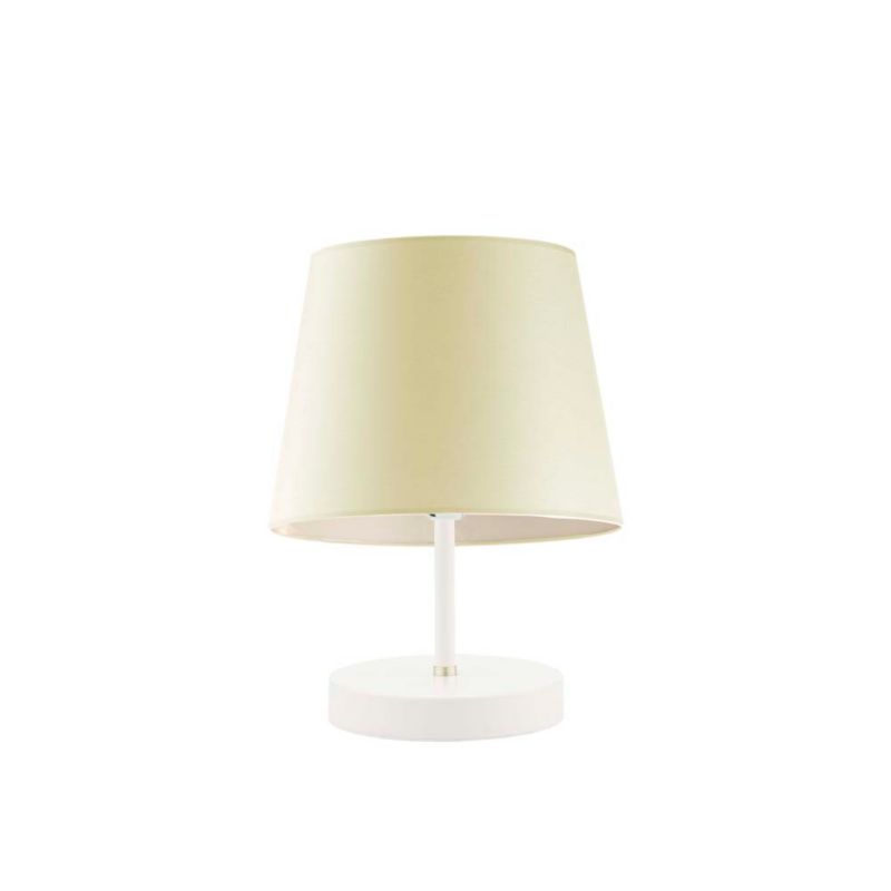 Lampka Nocna Volta Light Factory Picolo Abażur Biały/Ecru Stożek 1xE27 1szt.