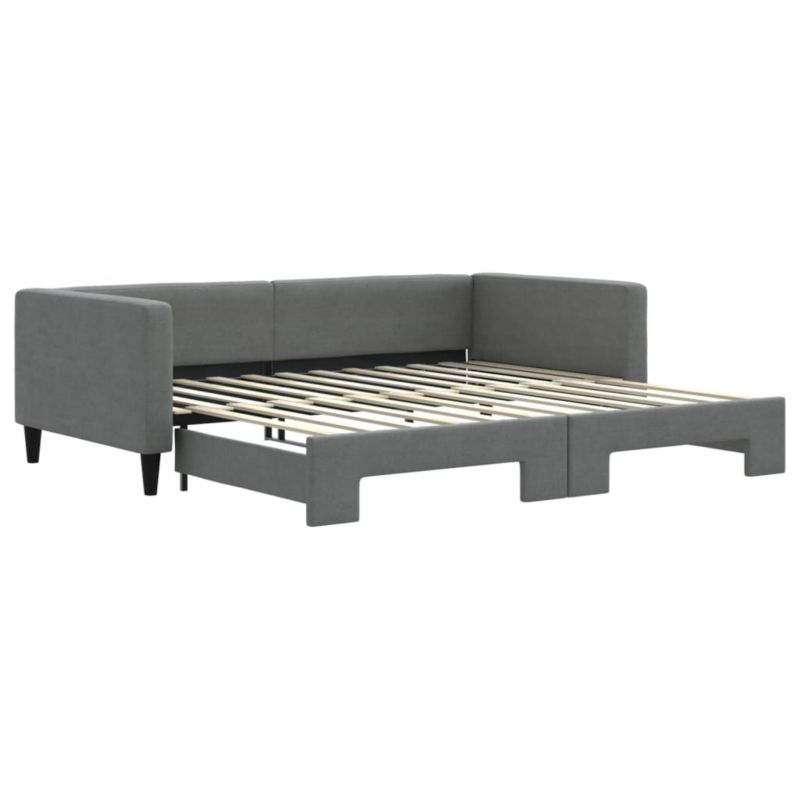 Sofa rozkładana WaszeMeble 100x200 cm Ciemnoszary tkanina WM-3196584 1 szt.