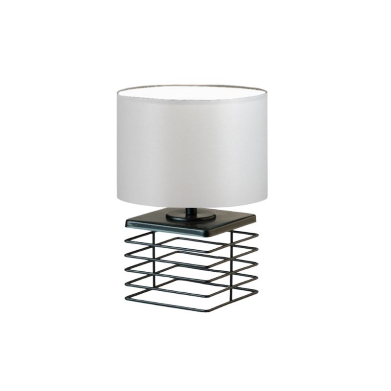 Lampka Nocna Volta Light Factory Level Abażur Jasny szary 1xE27 1szt.