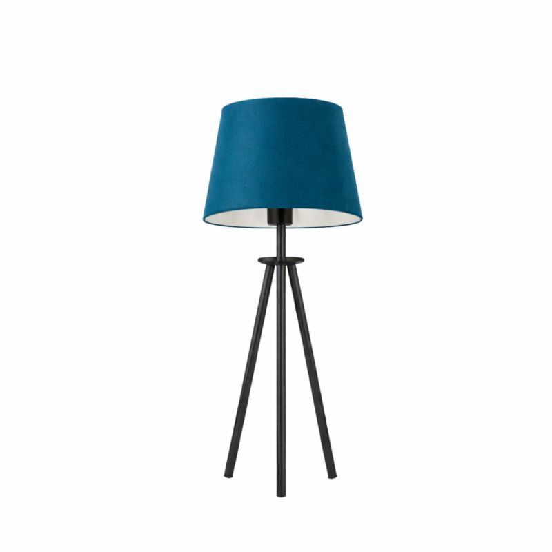 Lampka Nocna Volta Light Factory Deco Abażur Morski welur Stożek 1xE27 1szt.
