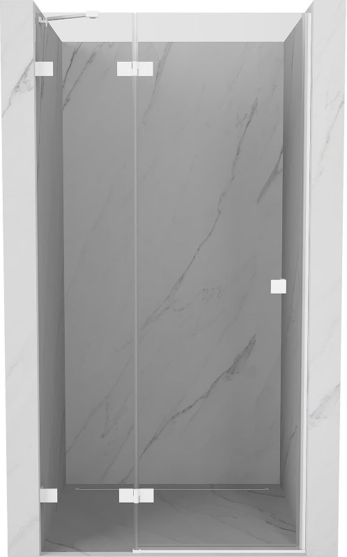 Drzwi prysznicowe uchylne Mexen Lunar białe 85x200 cm 1 szt.