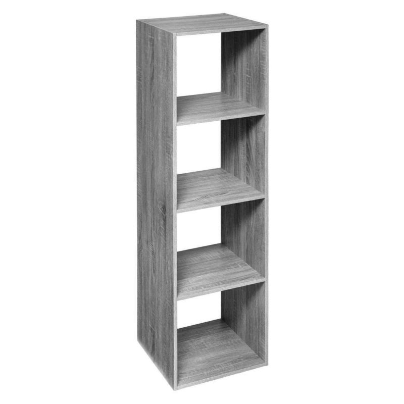 Regał na książki do salonu Kali 4 półki 134 cm szary nowoczesny płyta MDF 5FIVE SIMPLY SMART 1 szt.