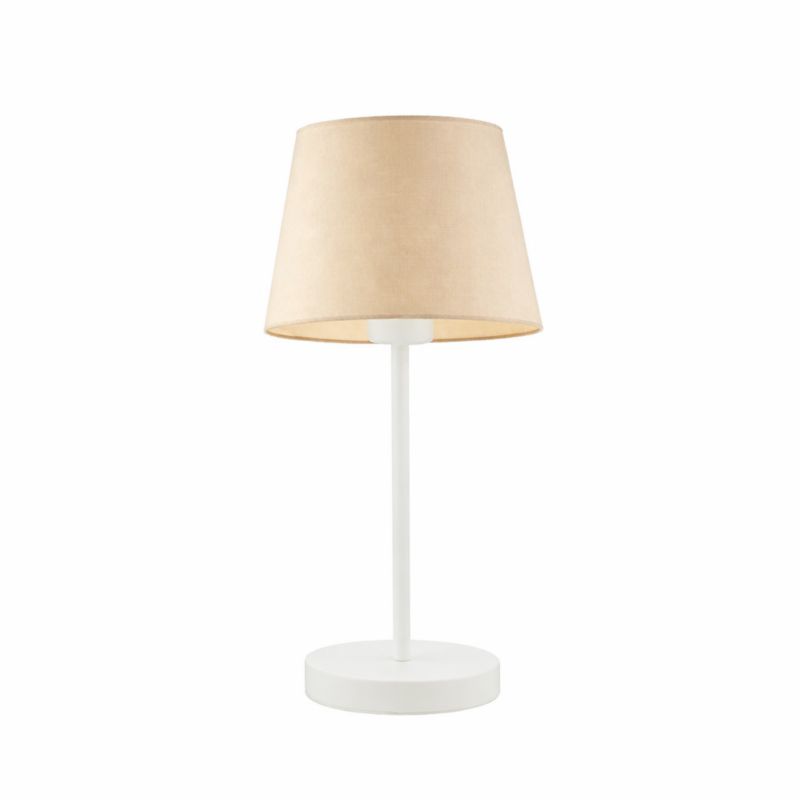 Lampka Nocna Volta Light Factory Blues Abażur Beżowy Stożek 1xE27 1szt.