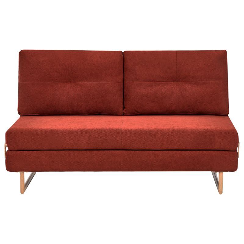 Sofa rozkładana dla 3 osób Jerslev Czerwony 1 szt.