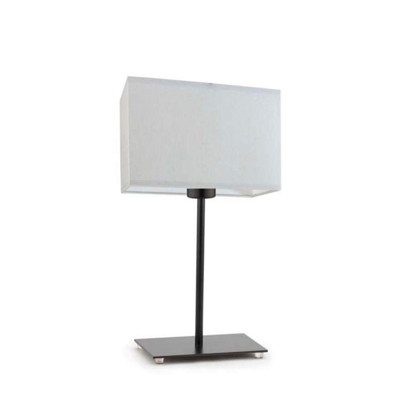 Lampka Nocna Volta Light Factory Moto Abażur Jasny szary Prostokąt 1xE27 1szt.