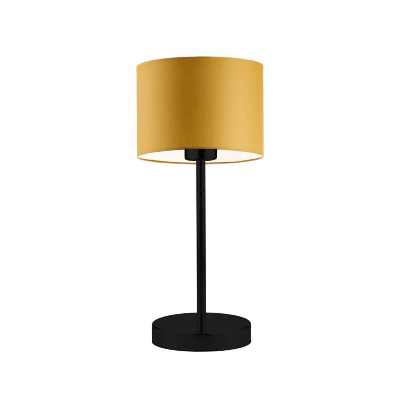Lampka Nocna Volta Light Factory Blues Abażur Musztardowy Walec 1xE27 1szt.