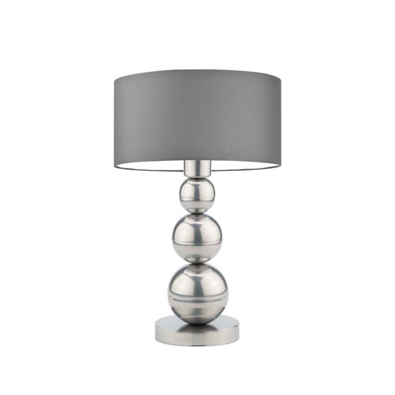 Lampka Nocna Volta Light Factory Bubble Abażur Srebrny/Szary 1xE27 1szt.