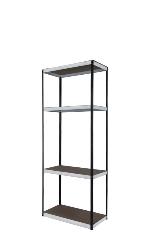 Regał metalowy MODO24 magazynowy garażowy grafitowo-biały helios 180x50x50cm 4 półki po 175 kg 1 szt.