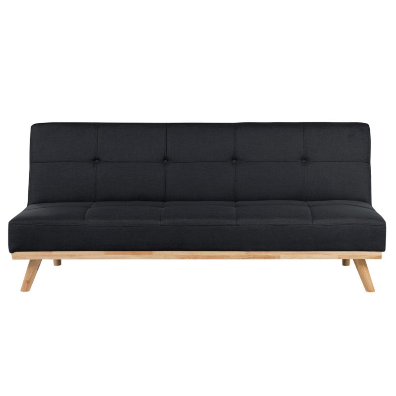 Sofa rozkładana dla 3 osób Froya Czarny 1 szt.