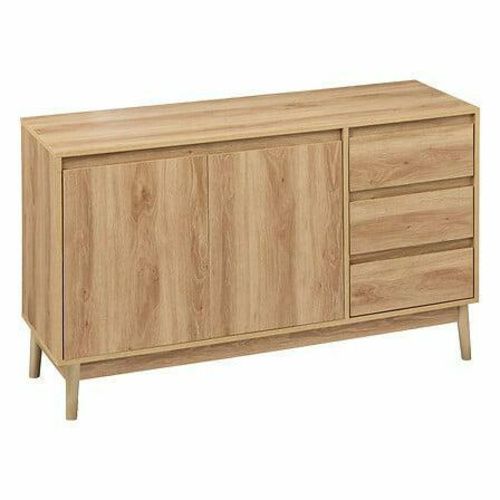 Komoda z szufladami Abana 120 cm 5five simply smart nowoczesna naturalna wysokie nogi do salonu 1 szt.
