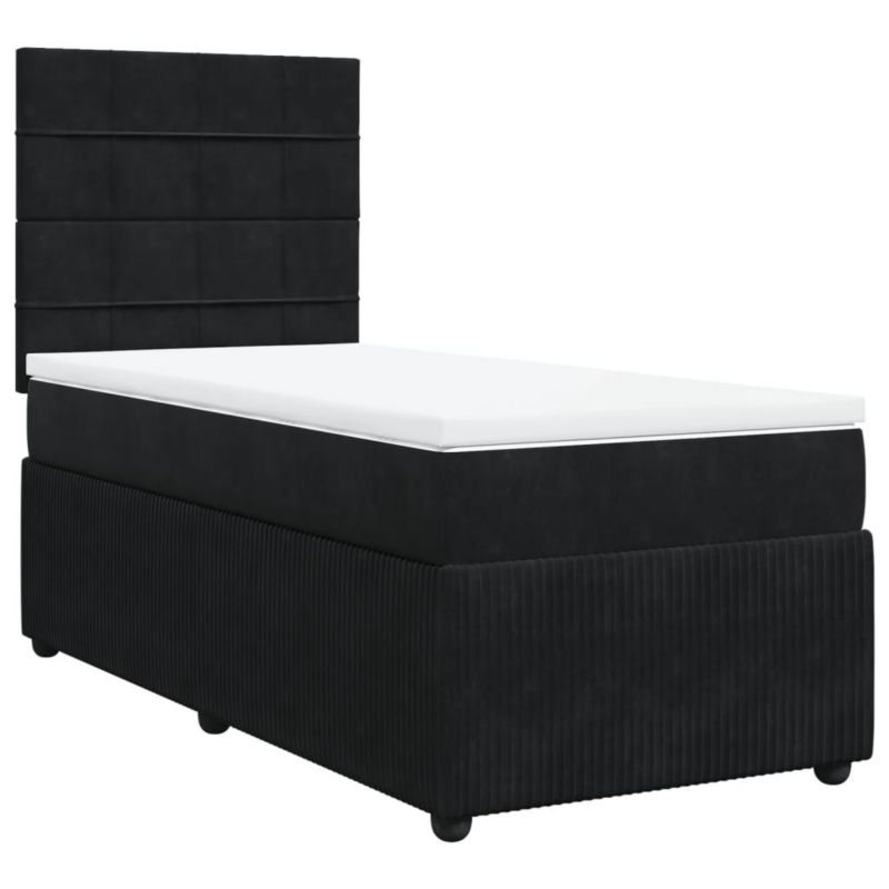 Łóżko kontynentalne WaszeMeble 90x200 cm czarne WM-3292240 1 szt.