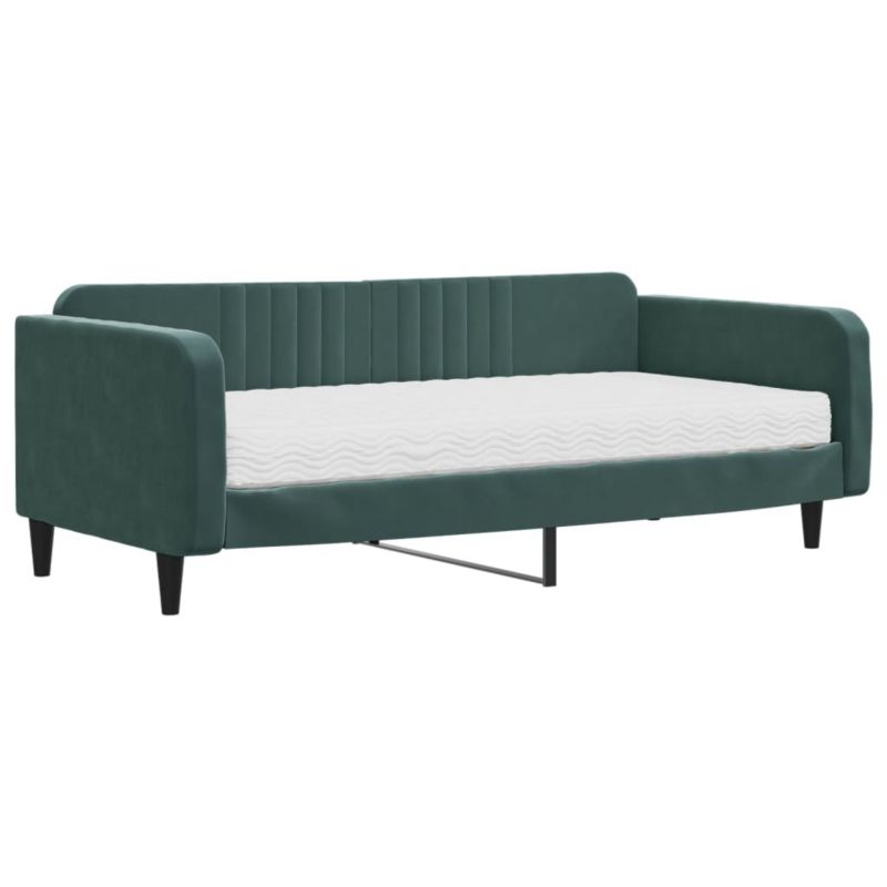 Sofa rozkładana WaszeMeble 100x200 cm Ciemnozielony aksamit WM-3197048 1 szt.