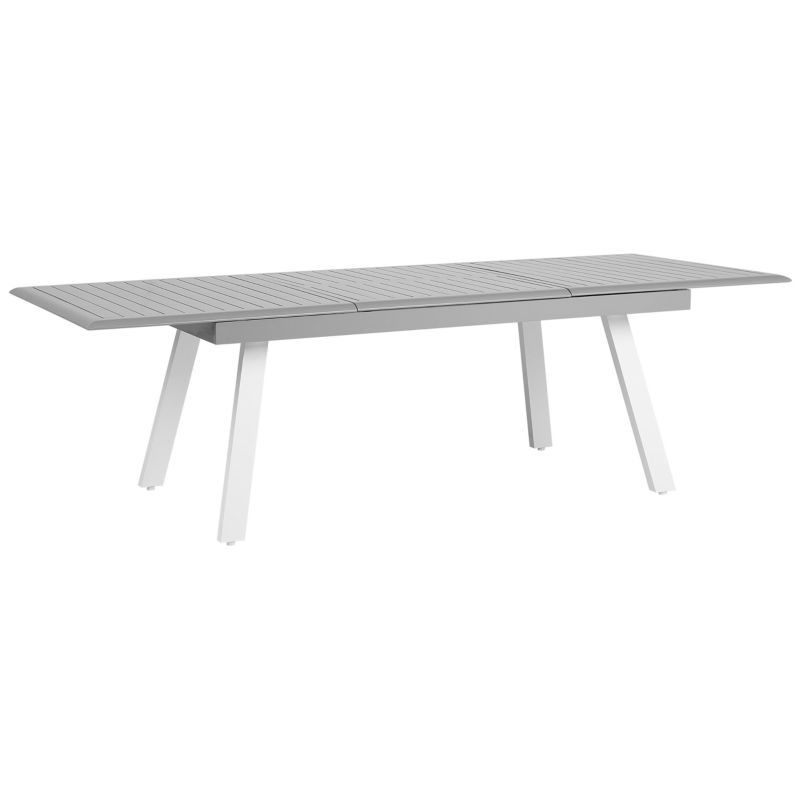 Stół ogrodowy rozkładany Pereta 175/255 cm 100 cm Metal Jasnoszary 1 szt.