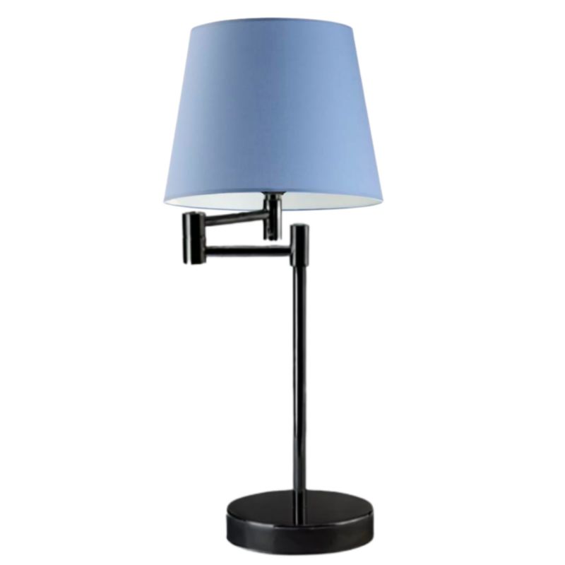 Lampka Nocna Volta Light Factory Jukon Abażur Niebieski 1xE27 1szt.
